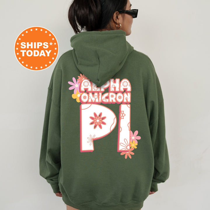 Alpha Omicron Pi Allure Sorority Sweatshirt | Alpha O Floral Sweatshirt | Sorority Merch | Big Little Reveal Gift | Custom Sorority Crewneck