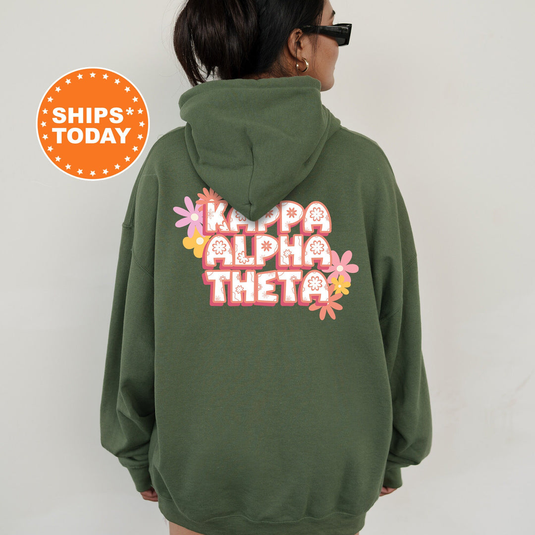 Kappa Alpha Theta Allure Sorority Sweatshirt | THETA Floral Sweatshirt | Sorority Merch | Big Little Reveal Gift | Custom Sorority Crewneck