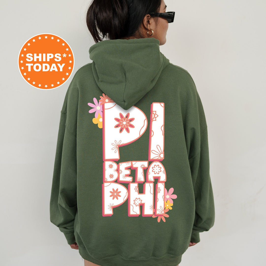 Pi Beta Phi Allure Sorority Sweatshirt | Pi Phi Floral Sweatshirt | Sorority Merch | Big Little Reveal Gift | Custom Sorority Crewneck