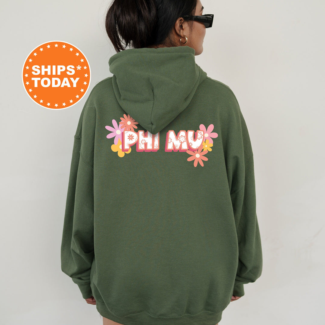 Phi Mu Allure Sorority Sweatshirt | Phi Mu Floral Sweatshirt | Phi Mu Sorority Merch | Big Little Gift | College Greek Apparel _ 14244g