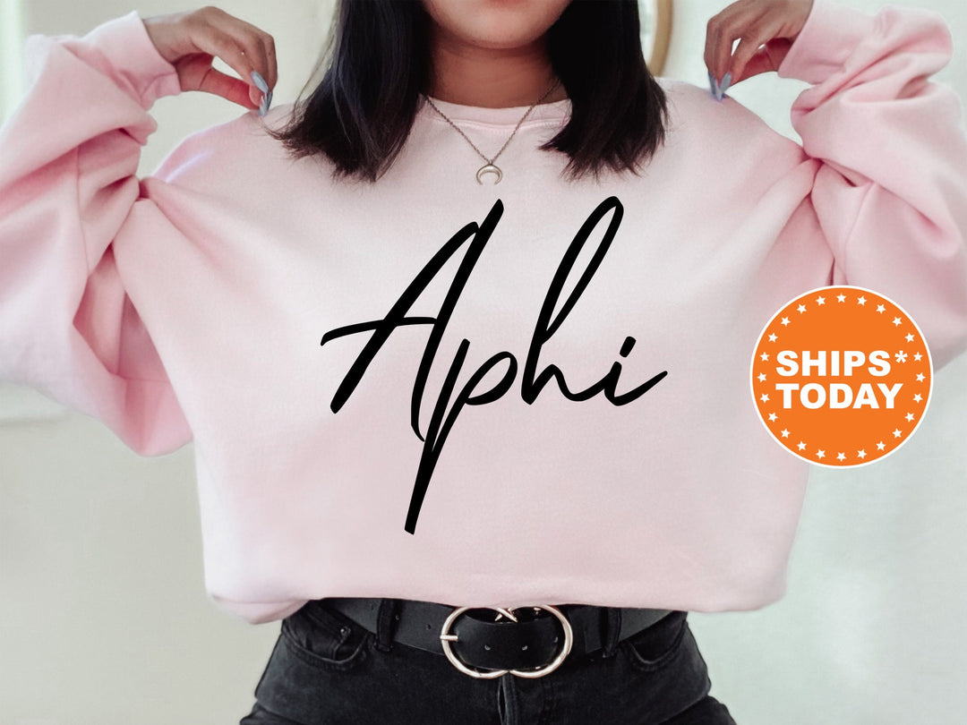 Alpha Phi Nickname Sorority Sweatshirt | Alpha Phi Sorority Apparel | Big Little Reveal | APHI Sorority Merch | College Apparel