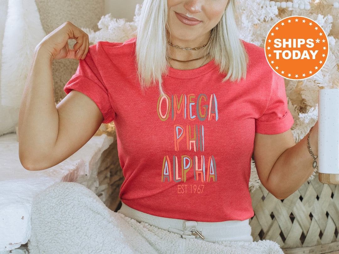 Omega Phi Alpha Cooper Sorority T-Shirt | OPhiA Comfort Colors Shirt | Big Little Reveal Shirt | Sorority Gifts | Sorority Merch _ 8673g