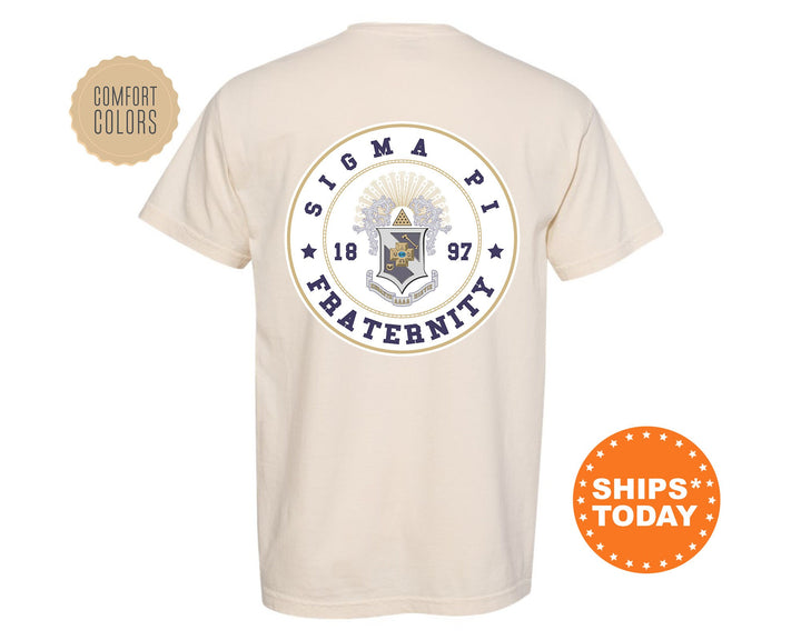 Sigma Pi Proud Crests Fraternity T-Shirt | Sigma Pi Greek Apparel | Fraternity Crest Shirt | Fraternity Rush Shirt | Comfort Colors Tee _ 13974g