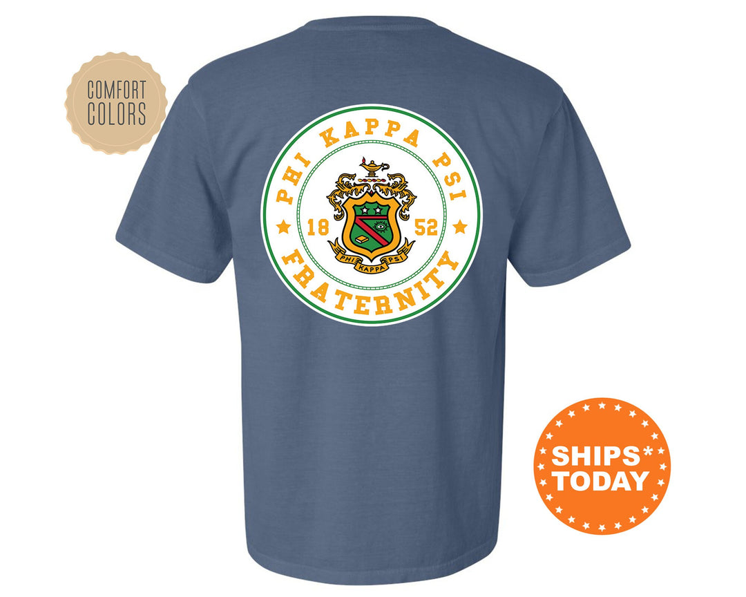 Phi Kappa Psi Proud Crests Fraternity T-Shirt | Phi Psi Greek Apparel | Fraternity Crest | Fraternity Rush Shirt | Comfort Colors Tee _ 13964g