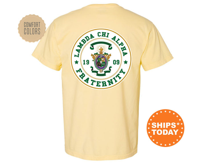 Lambda Chi Alpha Proud Crests Fraternity T-Shirt | Lambda Chi Shirt | Fraternity Crest | Fraternity Rush Shirt | Comfort Colors Tee _ 13961g