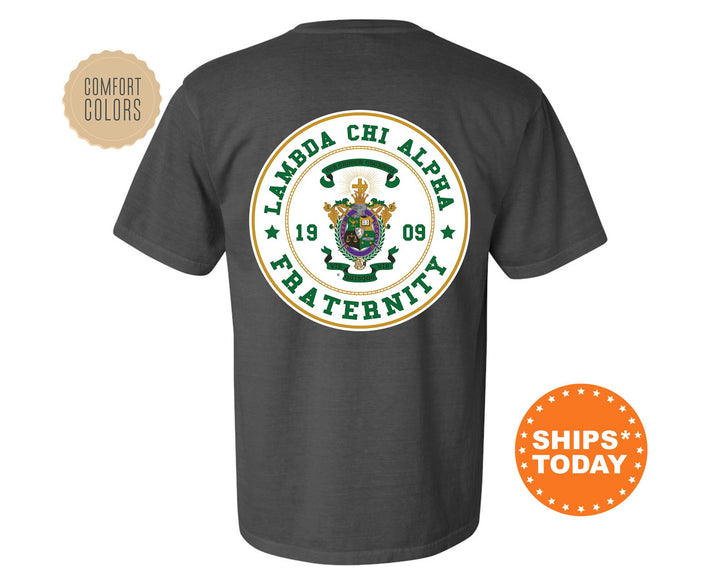Lambda Chi Alpha Proud Crests Fraternity T-Shirt | Lambda Chi Shirt | Fraternity Crest | Fraternity Rush Shirt | Comfort Colors Tee _ 13961g