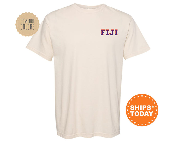 FIJI Proud Crests Fraternity T-Shirt | FIJI Greek Apparel | FIJI Fraternity Crest Shirt | Fraternity Rush Shirt | Comfort Colors Tee _ 13963g