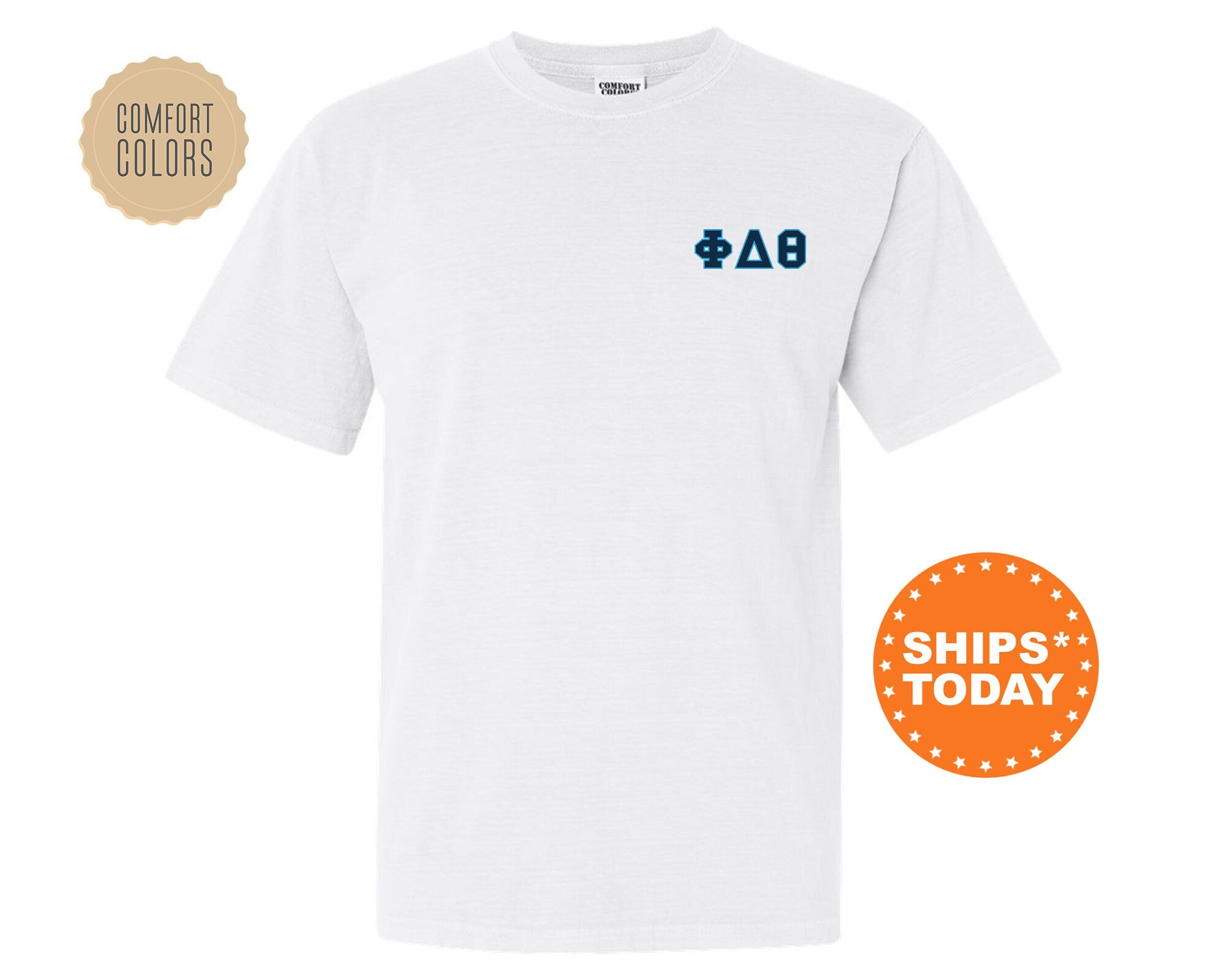 Phi Delta Theta Proud Crests Fraternity T-Shirt | Phi Delt Greek Apparel | Fraternity Crest | Fraternity Rush Shirt | Comfort Colors Tee _ 13962g