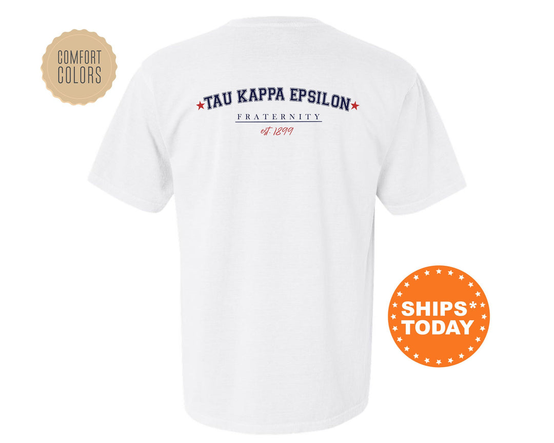 Tau Kappa Epsilon Patriot Pledge Fraternity T-Shirt | TKE Fraternity Shirt | Fraternity Gift | Greek Life Apparel | Comfort Colors Tee _ 14143g