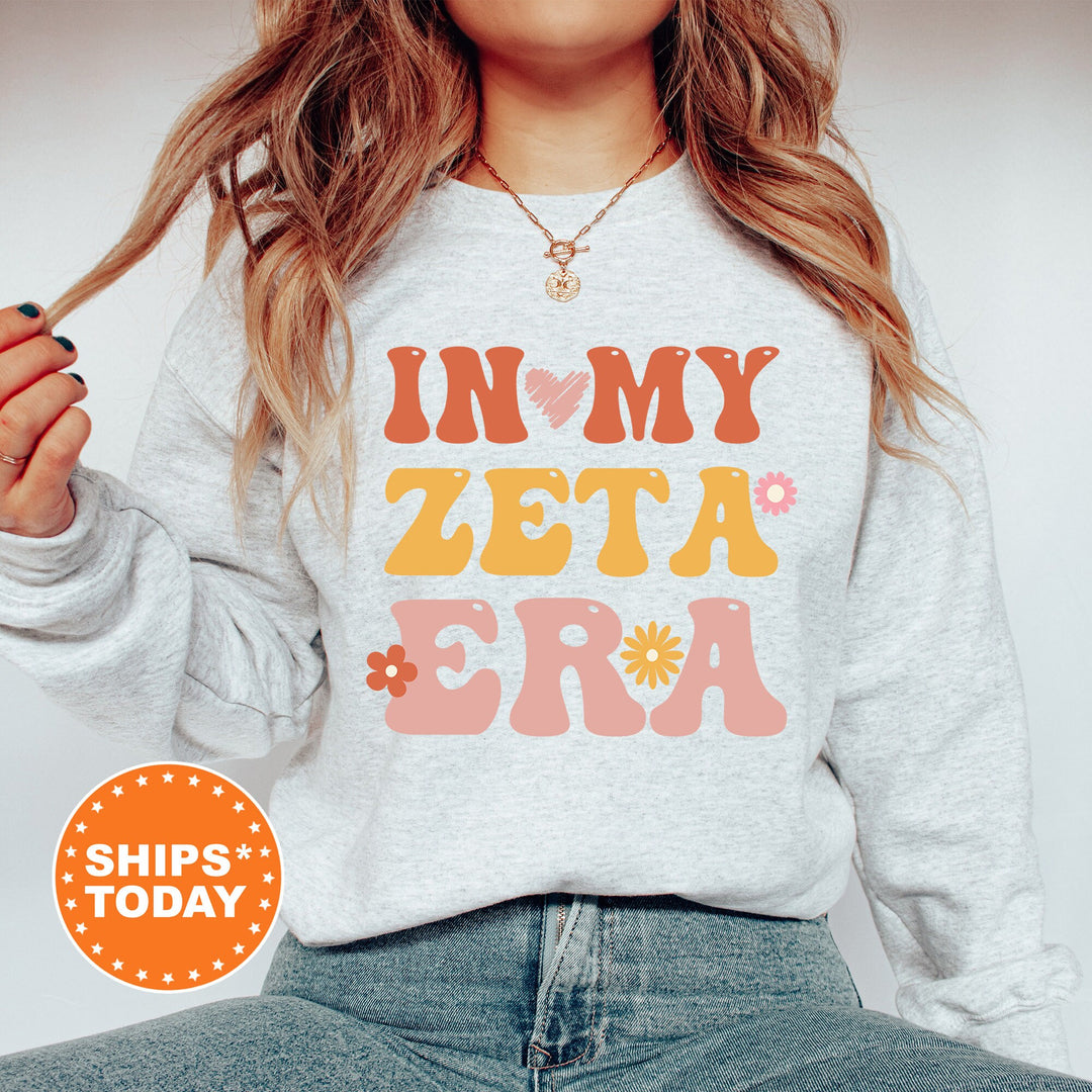 In My Zeta Era | Zeta Tau Alpha Big Floral Sorority Sweatshirt | Sorority Apparel | Big Little Reveal | Greek Sweatshirt _ 15850g
