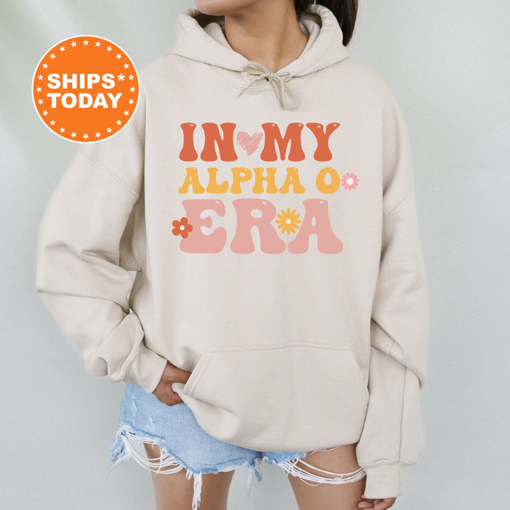 In My Alpha O Era | Alpha Omicron Pi Big Floral Sorority Sweatshirt | Sorority Apparel | Big Little Reveal | Greek Sweatshirt _ 15829g