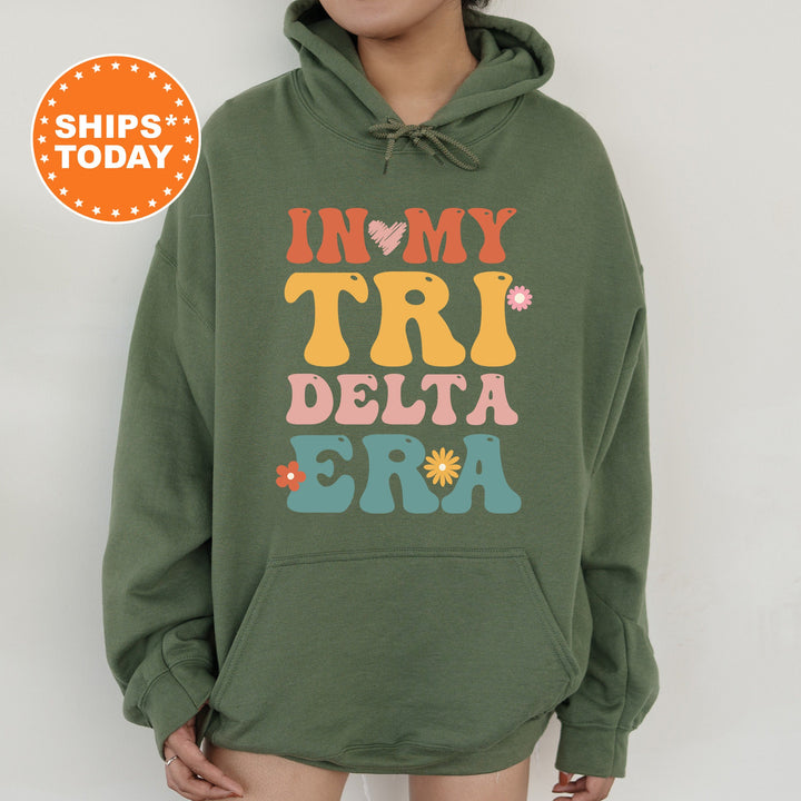 In My Tri Delta Era | Delta Delta Delta Big Floral Sorority Sweatshirt | Sorority Apparel | Big Little Reveal | Greek Sweatshirt _ 15835g
