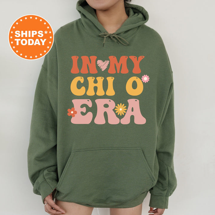 In My Chi O Era | Chi Omega Big Floral Sorority Sweatshirt | Sorority Apparel | Big Little Reveal | Chi Omega Greek Sweatshirt _ 15834g