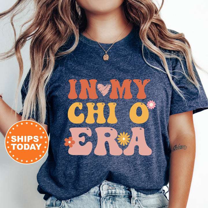 In My Chi O Era Shirt | Chi Omega Big Floral Sorority T-Shirt | Big Little Comfort Colors Shirt | Trendy Sorority Shirt _ 15834g