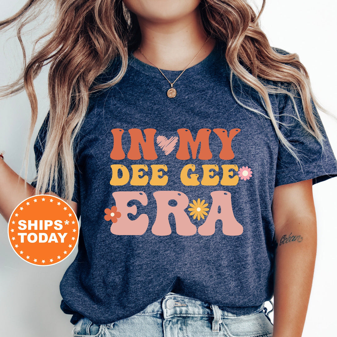 In My Dee Gee Era Shirt | Delta Gamma Big Floral Sorority T-Shirt | Big Little Comfort Colors Shirt | Trendy Sorority Shirt _ 15836g