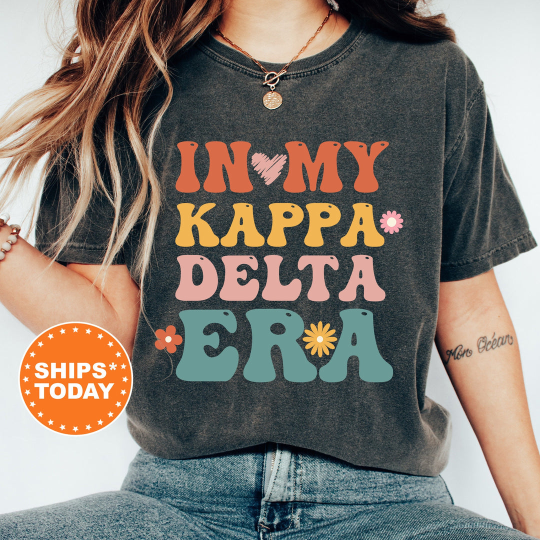 In My Kappa Delta Era Shirt | Kappa Delta Big Floral Sorority T-Shirt | Big Little Comfort Colors Shirt | Trendy Sorority Shirt _ 15841g