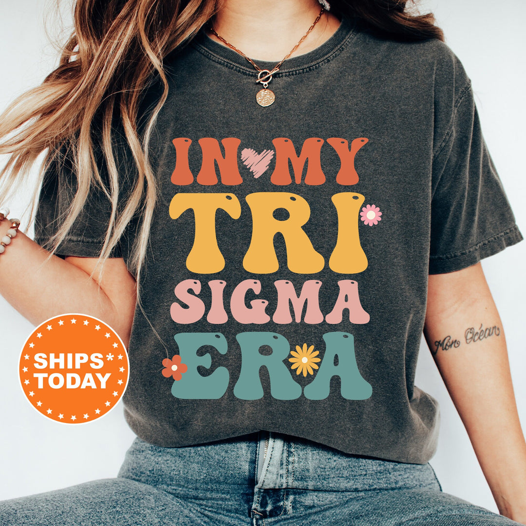 In My Tri Sigma Era Shirt | Sigma Sigma Sigma Big Floral Sorority T-Shirt | Big Little Comfort Colors Shirt | Trendy Sorority Shirt _ 15848g