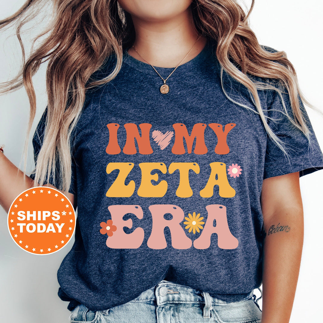 In My ZETA Era Shirt | Zeta Tau Alpha Big Floral Sorority T-Shirt | Big Little Comfort Colors Shirt | Trendy Sorority Shirt _ 15850g