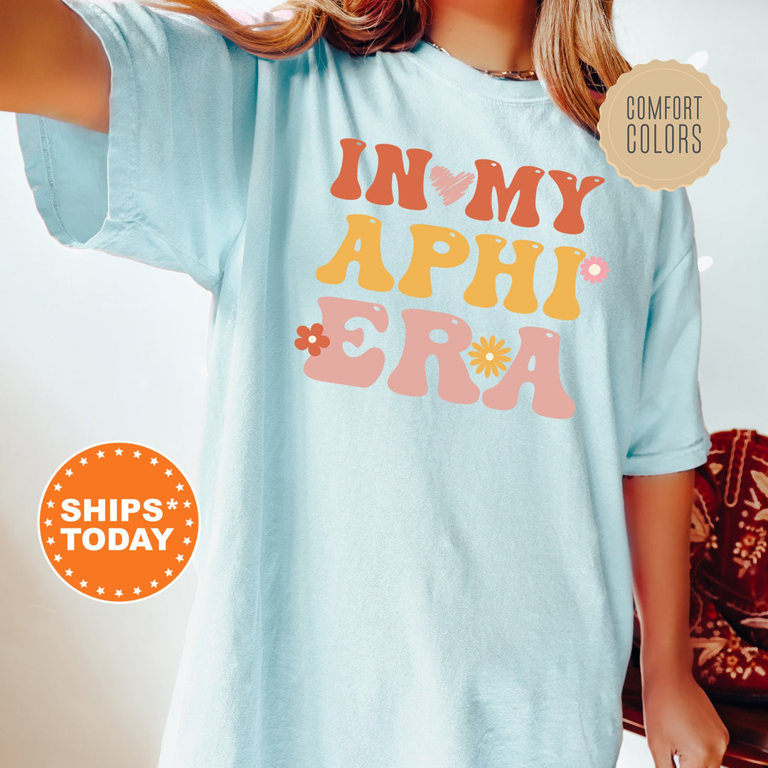 In My APHI Era Shirt | Alpha Phi Big Floral Sorority T-Shirt | Big Little Comfort Colors Shirt | Trendy Sorority Shirt _ 15830g