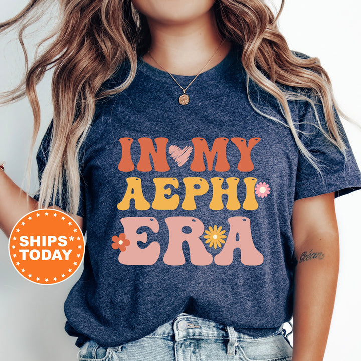 In My AEPHI Era Shirt | Alpha Epsilon Phi Big Floral Sorority T-Shirt | Big Little Comfort Colors Shirt | Trendy Sorority Shirt _ 15827g