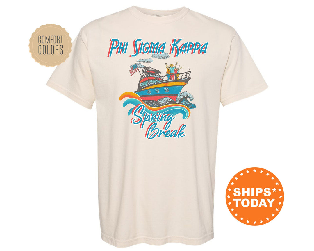 Phi Sigma Kappa Boating Spring Break Comfort Colors Fraternity T-Shirt –  Kite and Crest