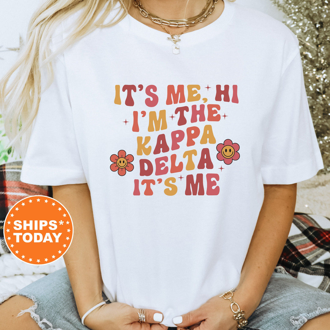 It's Me Hi I'm The Kappa Delta It's Me | Kappa Delta Azalea Sorority T-Shirt | Kay Dee Comfort Colors Shirt | College Greek Apparel _ 15867g