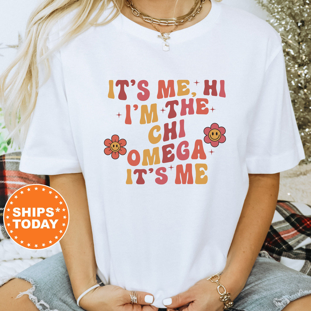 It's Me Hi I'm The Chi Omega It's Me | Chi Omega Azalea Sorority T-Shirt | Chi O Comfort Colors Shirt | College Greek Apparel _ 15860g