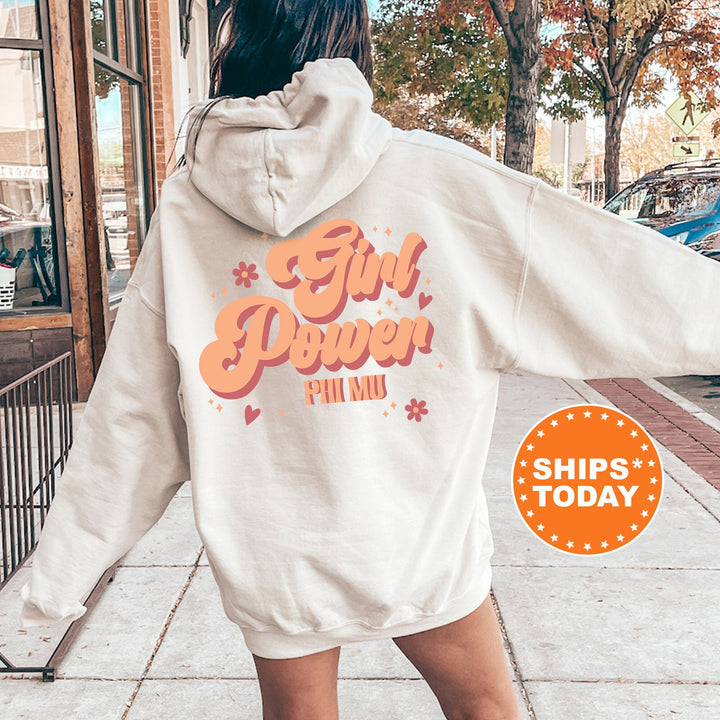 Phi Mu Girl Power Sorority Sweatshirt | Phi Mu Hoodie | Phi Mu Sweatshirt | Big Little Sorority | Greek Apparel | Sorority Merch _ 13910g