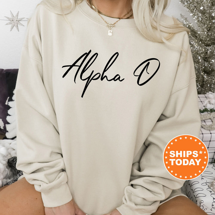 Alpha Omicron Pi Nickname Sorority Sweatshirt | Alpha O Sorority Apparel | Big Little Reveal | Sorority Gift | College Greek Apparel