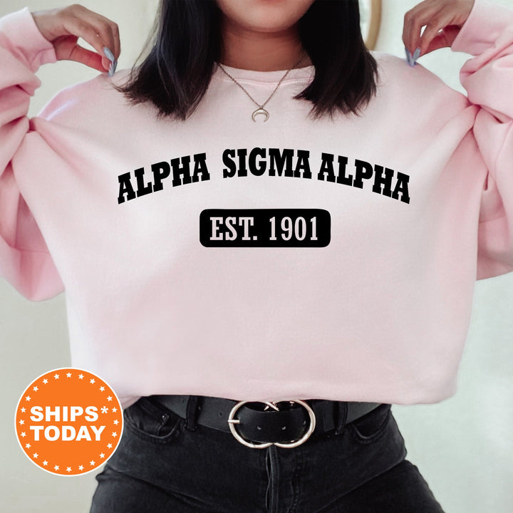 Alpha Sigma Alpha Athletic Year Sorority Sweatshirt | ASA Sorority Hoodie | Greek Apparel | Sorority Merch | Big Little Reveal Gift _ 5032g