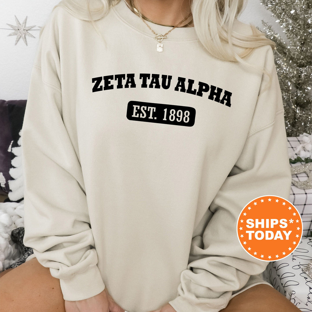 Zeta Tau Alpha Athletic Year Sorority Sweatshirt | Zeta Apparel | Sorority Reveal | Big Little Sorority | Zeta Tau Alpha Hoodie _ 5051g