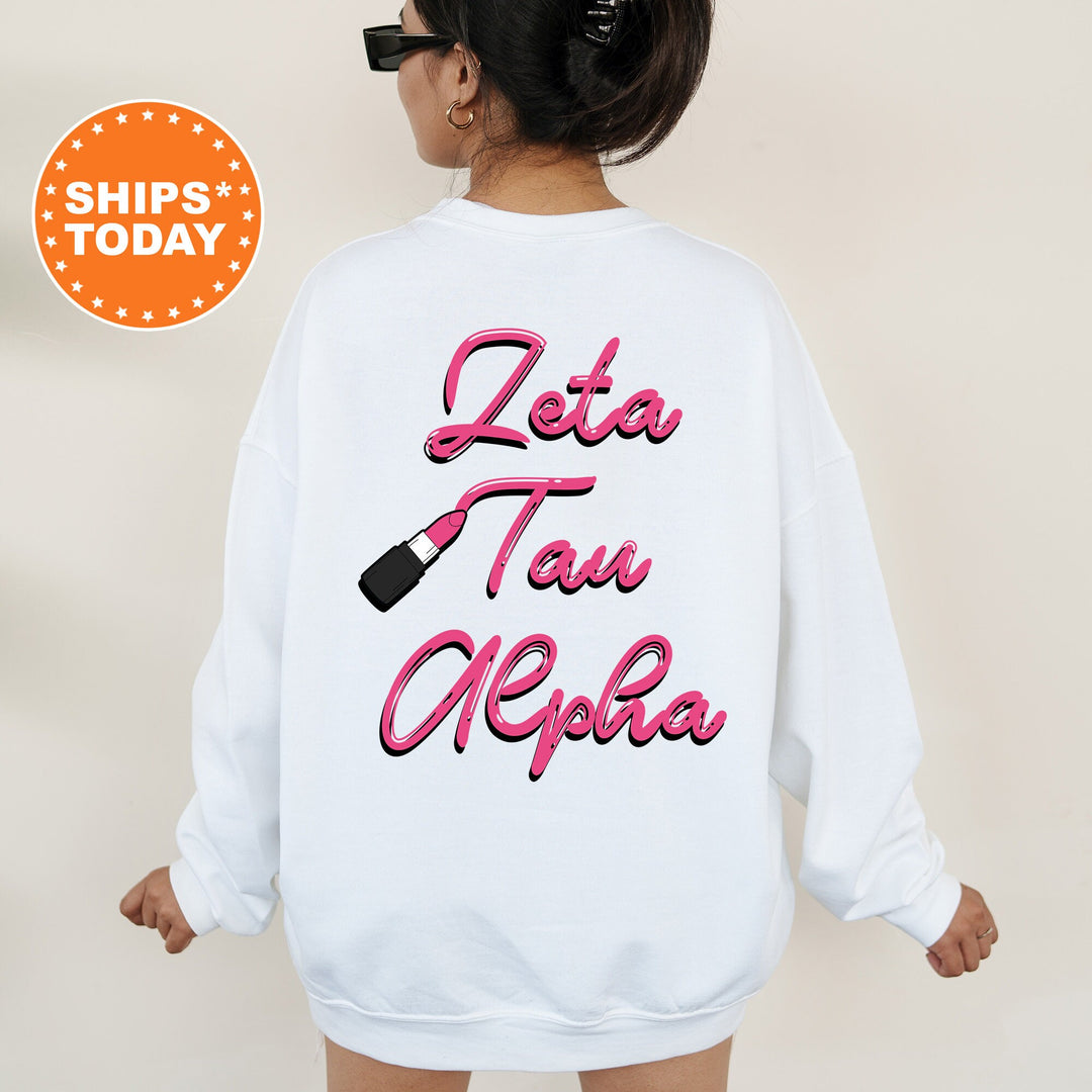 Zeta Tau Alpha Glamour Sorority Sweatshirt | ZETA Sorority Apparel | Big Little Reveal | Sorority  Merch | College Greek Sweatshirt _ 13054g