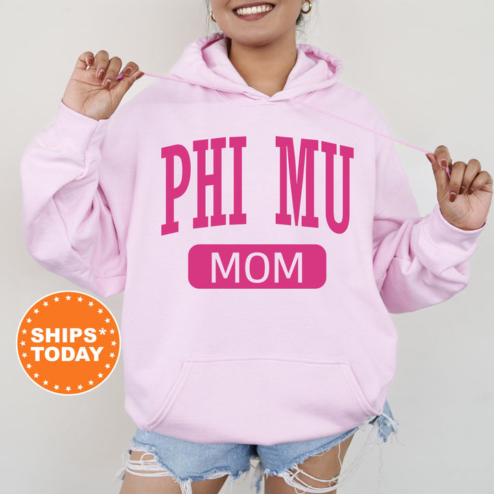 Phi Mu Proud Mom Sorority Sweatshirt | Phi Mu Mom Sweatshirt | Phi Mu Merch | Sorority Gifts | Big Little Family | Gifts For Mom _ 16268g