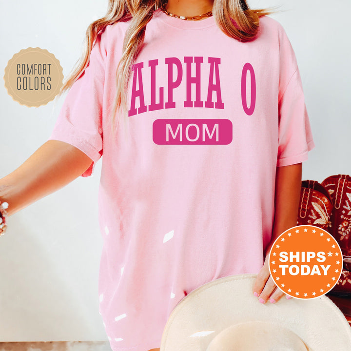 Alpha Omicron Pi Proud Mom Sorority T-Shirt | Alpha O Comfort Colors Tee | AOPI Mom Shirt | Big Little Family Shirt | Mother's Day Gift _ 16254g