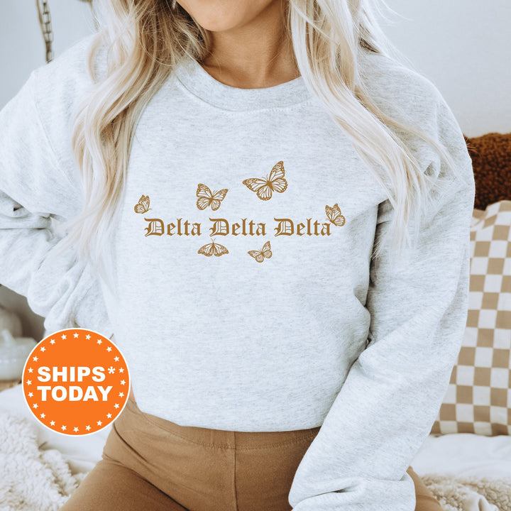 Delta Delta Delta Goldie Sorority Sweatshirt | Tri Delta Sorority Merch | Big Little Reveal | Sorority Gifts | College Sweatshirt