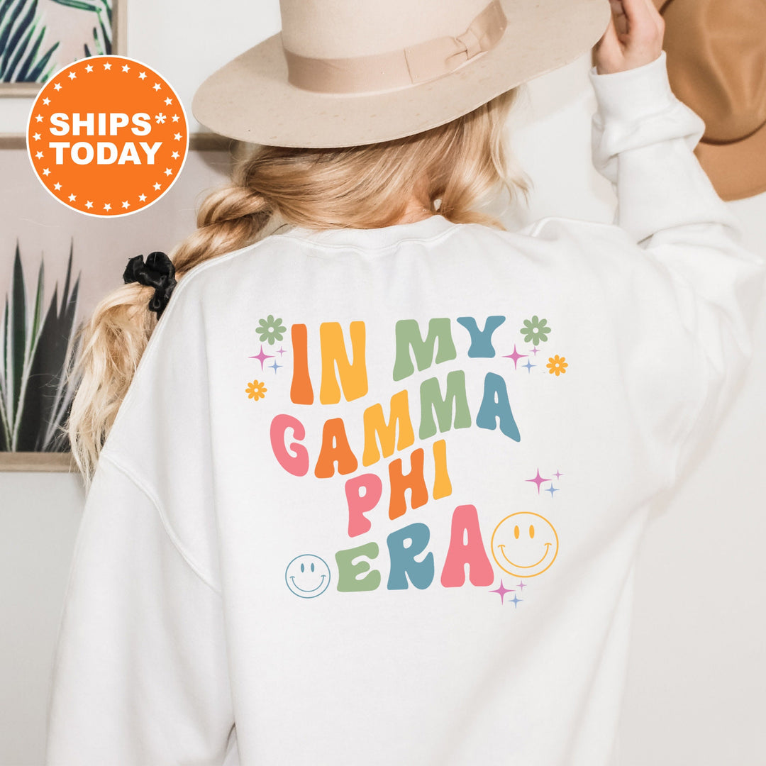 In My Gamma Phi Era | Gamma Phi Beta Rockin' Sorority Sweatshirt | GPHI Sorority Merch | Big Little Reveal Gift | Greek Apparel