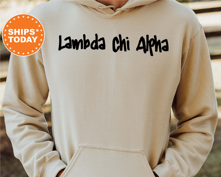 Lambda Chi Alpha Painted Fraternity Sweatshirt | Lambda Chi Apparel | Greek Life Sweatshirt | Fraternity Gift | College Apparel _ 6461g