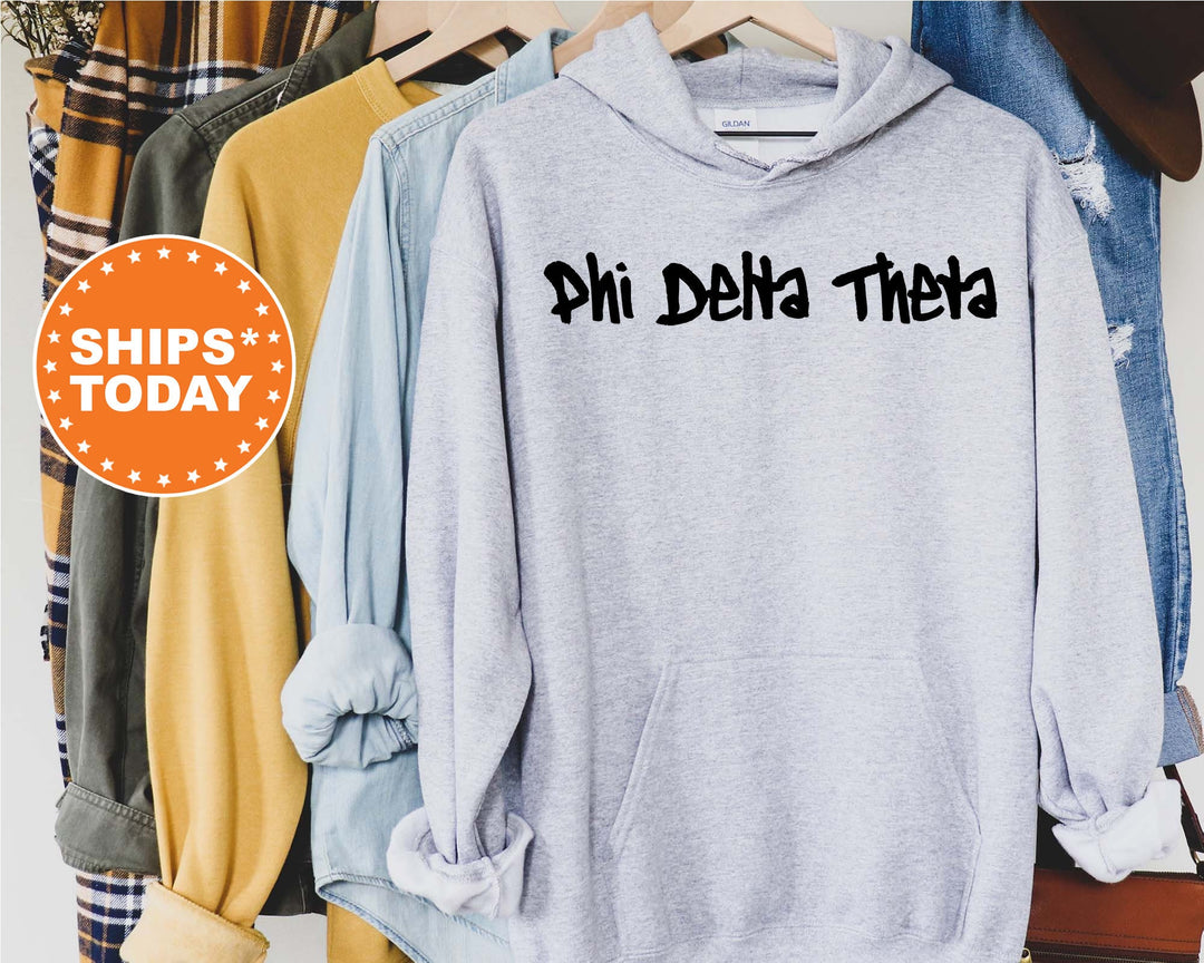 Phi Delta Theta Painted Fraternity Sweatshirt | Phi Delt Fraternity Apparel | Greek Sweatshirt | Fraternity Gift | College Apparel  _ 6462g