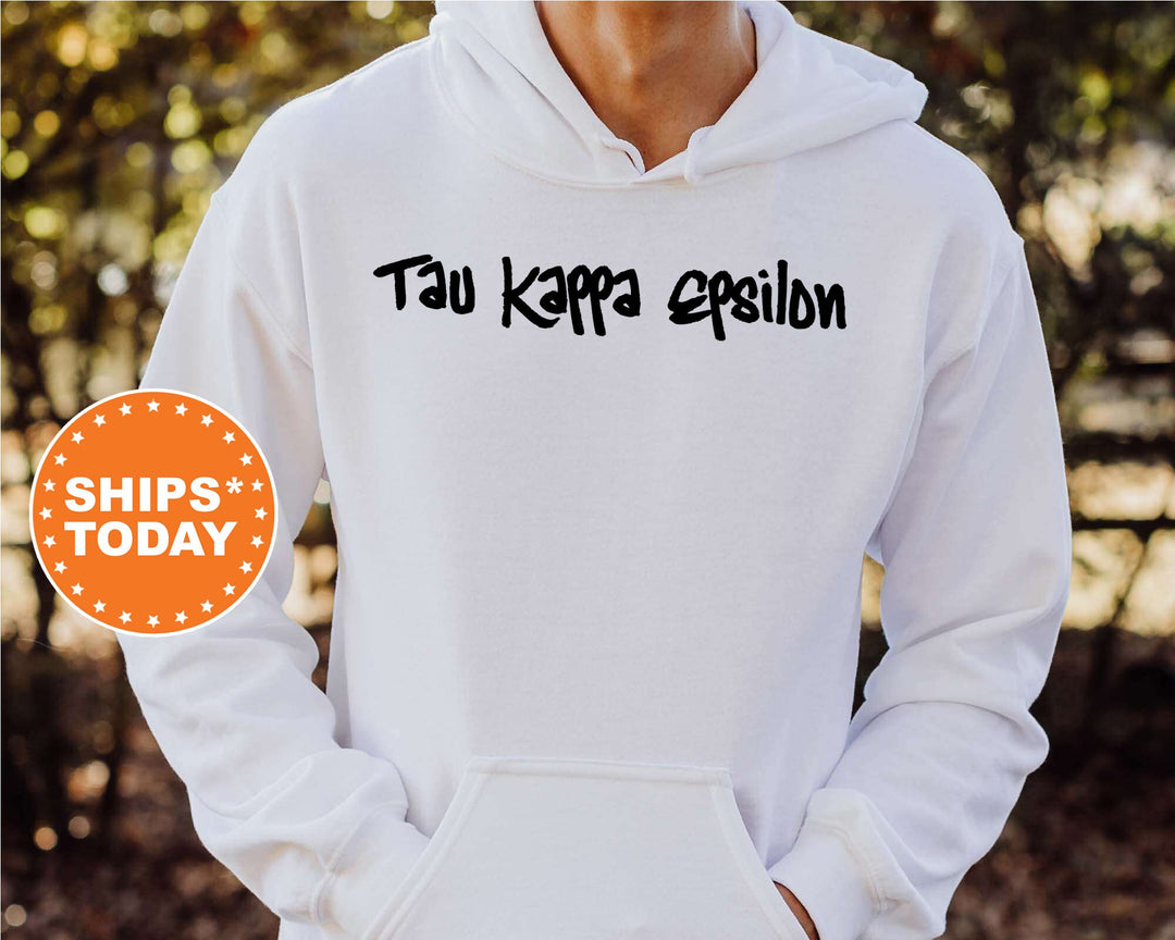Tau Kappa Epsilon Painted Fraternity Sweatshirt | TKE Fraternity Apparel | Greek Life Sweatshirt | Fraternity Gift | College Apparel _ 6475g