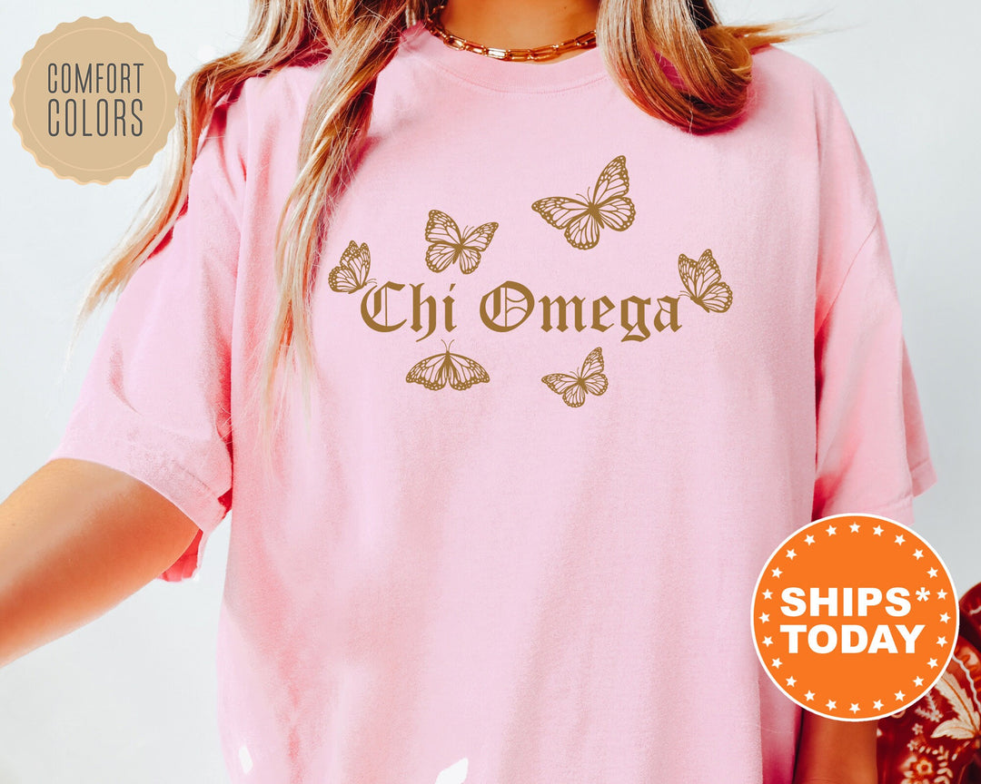Chi Omega Goldie Sorority T-Shirt | Chi O Comfort Colors Shirt | Sorority Apparel | Big Little Reveal Shirt | Sorority Gifts _ 9475g