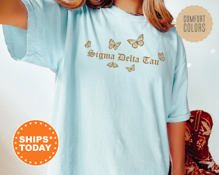 Sigma Delta Tau Goldie Sorority T-Shirt | Sig Delt Comfort Colors Shirt | Sorority Apparel | Big Little Reveal Shirt | Sorority Gift _ 9487g