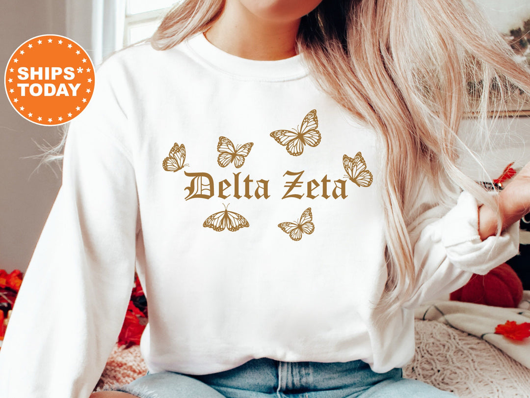 Delta Zeta Goldie Sorority Sweatshirt | Dee Zee Sorority Merch | Big Little Reveal | Delta Zeta Sorority Gifts | College Sweatshirt