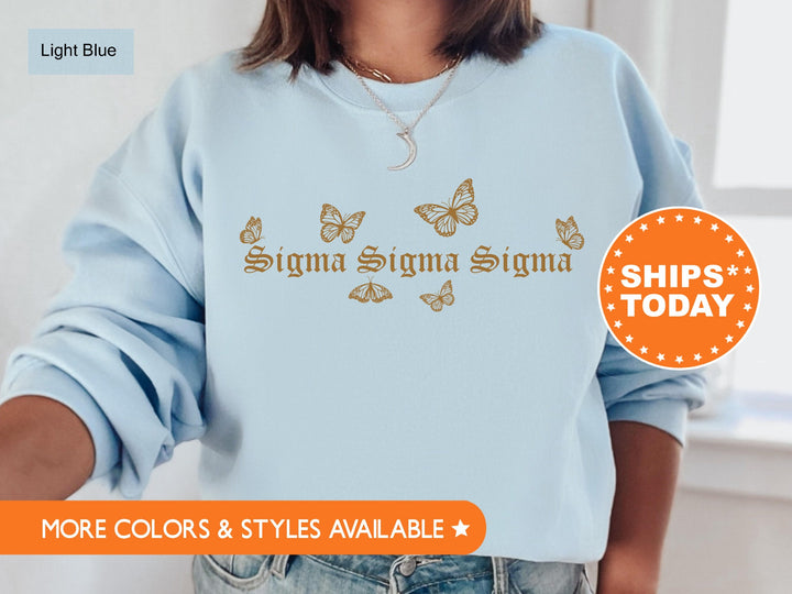 Sigma Sigma Sigma Goldie Sorority Sweatshirt | Tri Sigma Sorority Merch | Big Little Reveal | Sorority Gifts | College Sweatshirt