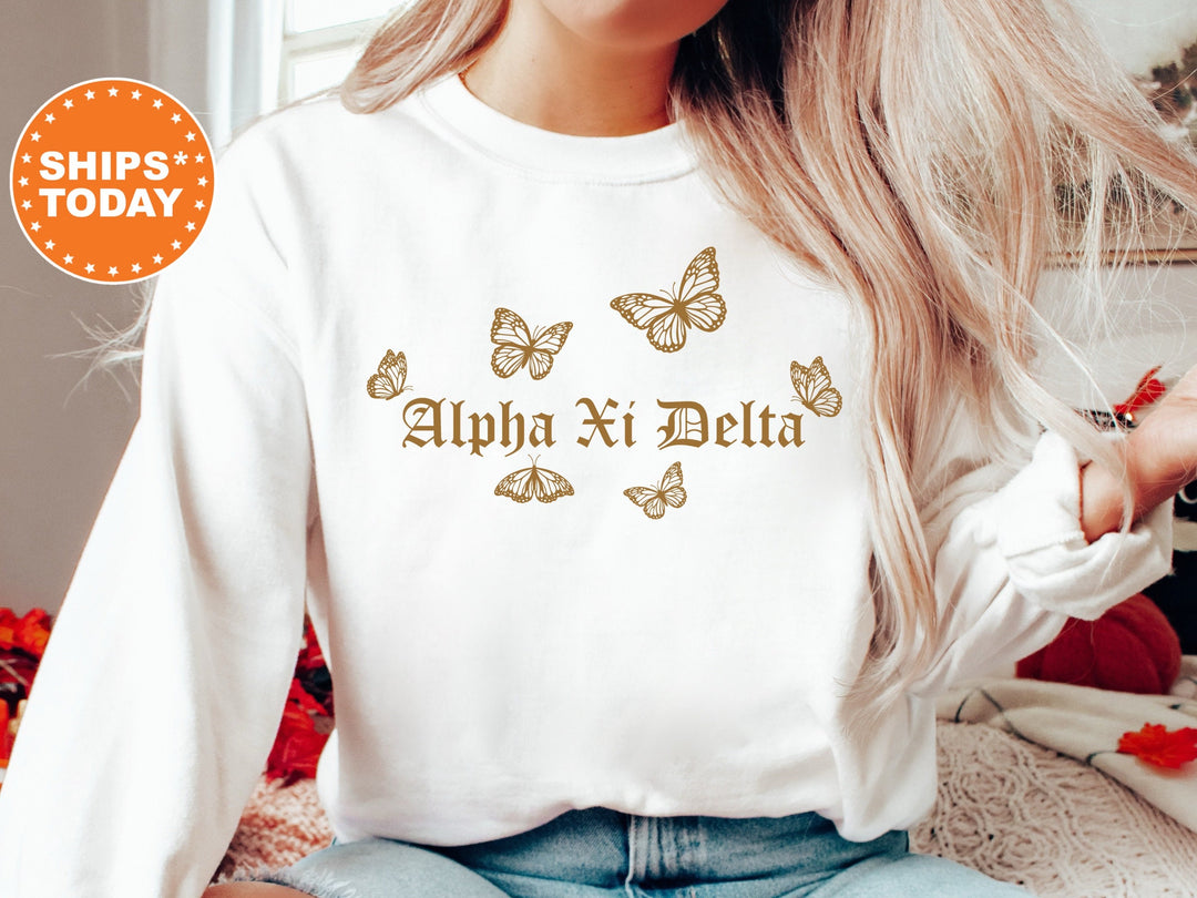 Alpha Xi Delta Goldie Sorority Sweatshirt | AXID Sorority Merch | Big Little Reveal | Alpha Xi Sorority Gifts | College Sweatshirt