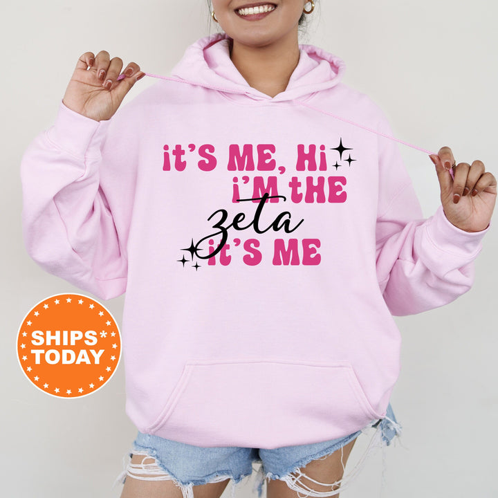 It's Me Hi I'm The Zeta It's Me | Zeta Tau Alpha Glimmer Sorority Sweatshirt | Big Little Reveal | Sorority Gift | Sorority Apparel _ 15902g