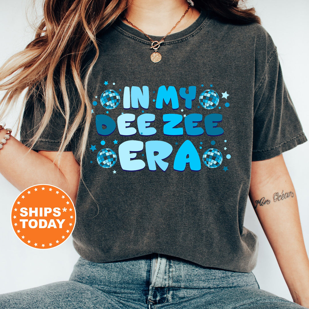 In My Dee Zee Era | Delta Zeta Blue Disco Sorority T-Shirt | Comfort Colors Shirt | Sorority Merch | Big Little Reveal Gift _ 15812g