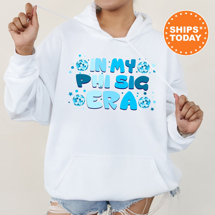 In My Phi Sig Era | Phi Sigma Sigma Blue Disco Sorority Sweatshirt | Greek Sweatshirt | Big Little Sorority Gifts | Sorority Merch _ 15818g