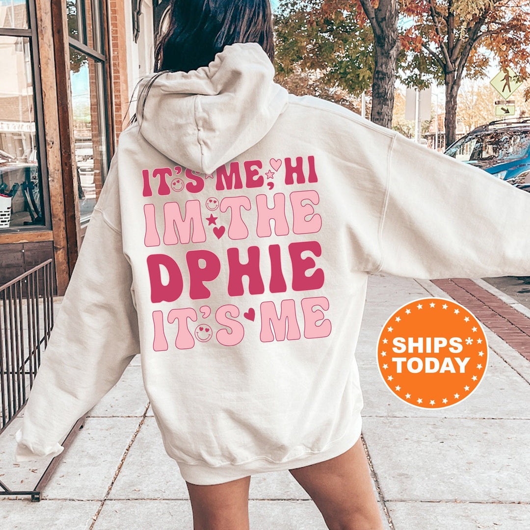 It's Me Hi I'm The DPHIE It's Me | Delta Phi Epsilon Dazzle Sorority Sweatshirt | Trendy Greek Apparel | Custom Sorority Hoodie _ 15759g