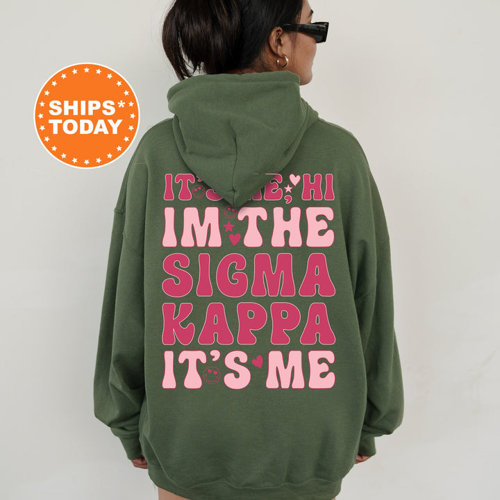It's Me Hi I'm The Sigma Kappa It's Me | Sigma Kappa Dazzle Sorority Sweatshirt | Trendy Greek Apparel | Custom Sorority Hoodie _ 15769g