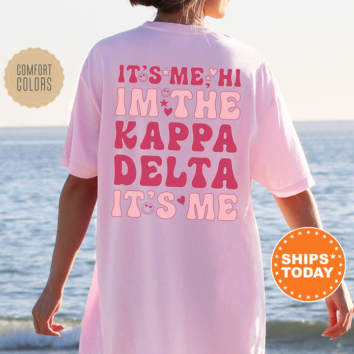 It's Me Hi I'm The Kappa Delta It's Me | Kappa Delta Dazzle Sorority T-Shirt | Kay Dee Comfort Colors Shirt | Trendy Sorority Shirt _ 15763g